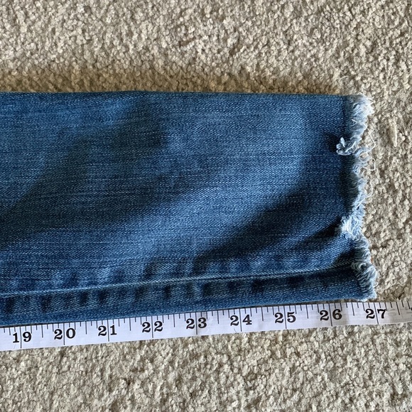 Madewell High Rise Skinny Distressed Frayed Ankle Jeans Womens 26 W - Picture 10 of 11